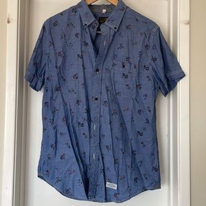 Mens Button Up Short Sleeve